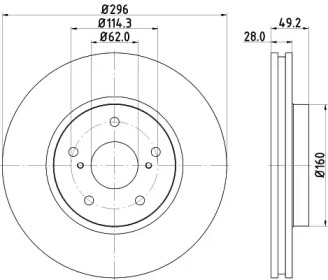 BELACO bdi1576 -  Тормозной диск