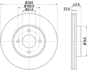 BELACO bdi1588 - Тормозной диск