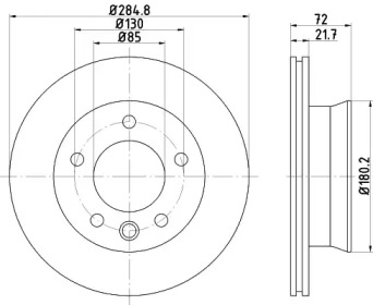 BELACO bdi1594 -  Тормозной диск