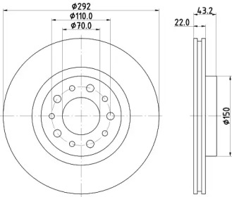 BELACO bdi1595 - Тормозной диск