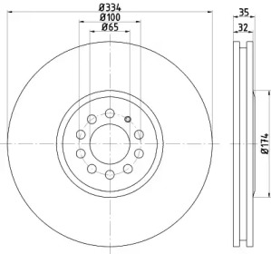 BELACO bdi1596 - Тормозной диск