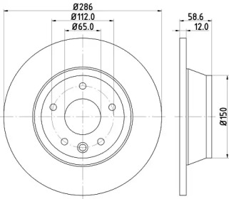 BELACO bdi1598 - Тормозной диск