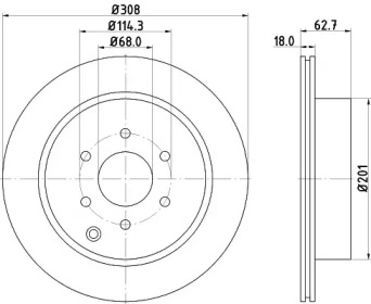 BELACO bdi1604 - Тормозной диск