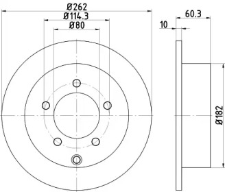 BELACO bdi1608 -  Тормозной диск