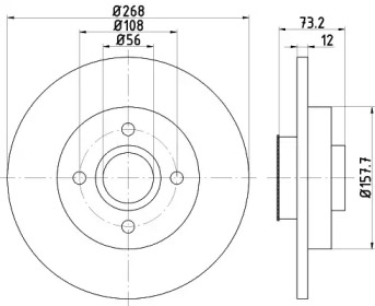BELACO bdi1611 -  Тормозной диск