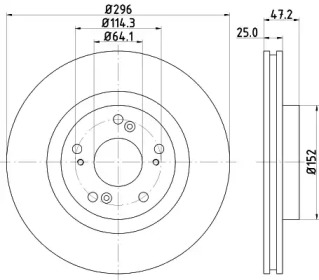 BELACO bdi1612 - Тормозной диск