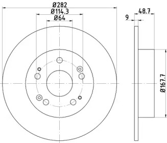 BELACO bdi1613 -  Тормозной диск