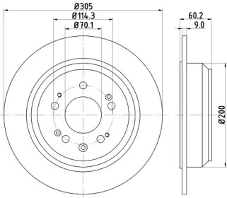 BELACO bdi1614 - Тормозной диск