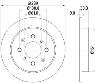 BELACO bdi1616 - Тормозной диск