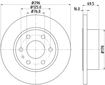 BELACO bdi1617 -  Тормозной диск