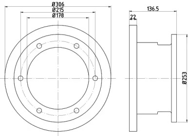 BELACO bdi1628 - Тормозной диск