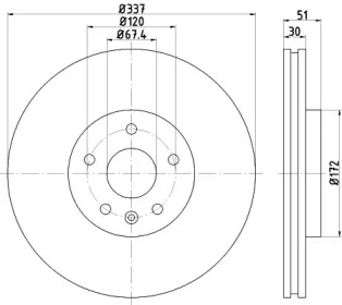 BELACO bdi1629 -  Тормозной диск