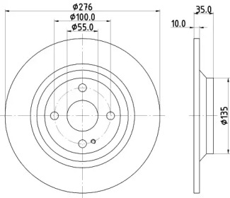 BELACO bdi1631 - Тормозной диск