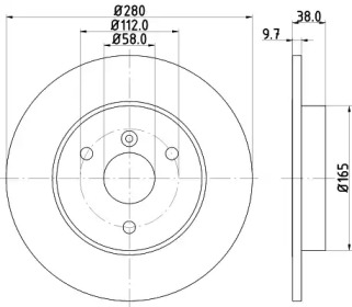 BELACO bdi1637 - Тормозной диск