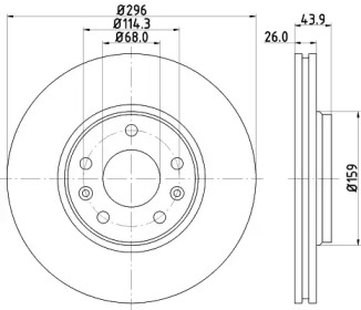 BELACO bdi1638 -  Тормозной диск