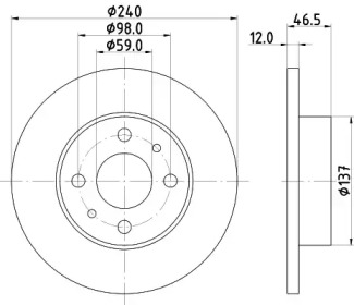 BELACO bdi164 -  Тормозной диск