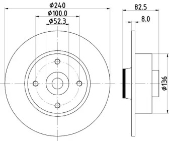BELACO bdi1640 - Тормозной диск