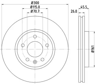 BELACO bdi1653 -  Тормозной диск