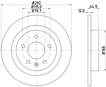 BELACO bdi1654 -  Тормозной диск