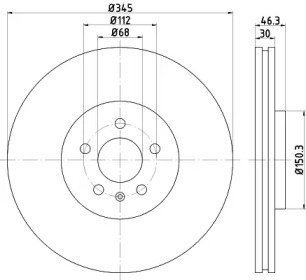 BELACO bdi1665 -  Тормозной диск