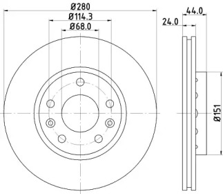 BELACO bdi1669 -  Тормозной диск