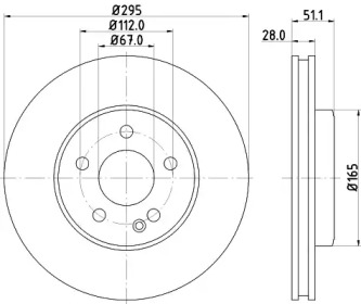 BELACO bdi1670 - Тормозной диск