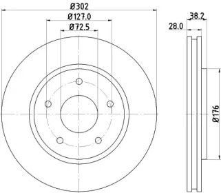 BELACO bdi1677 -  Тормозной диск