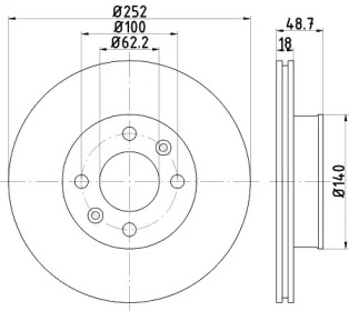 BELACO bdi1686 - Тормозной диск