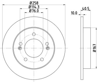BELACO bdi1694 - Тормозной диск