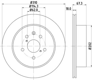 BELACO bdi1695 -  Тормозной диск
