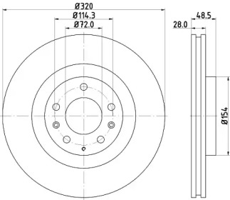 BELACO bdi1697 - Тормозной диск
