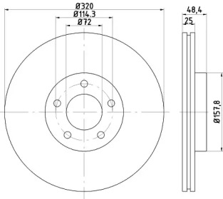 BELACO bdi1699 -  Тормозной диск