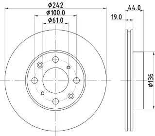 BELACO bdi170 - Тормозной диск