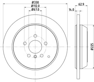 BELACO bdi1703 -  Тормозной диск