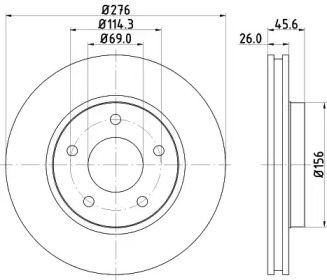 BELACO bdi1706 -  Тормозной диск