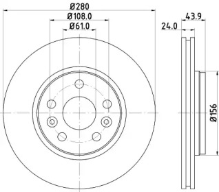 BELACO bdi1715 -  Тормозной диск