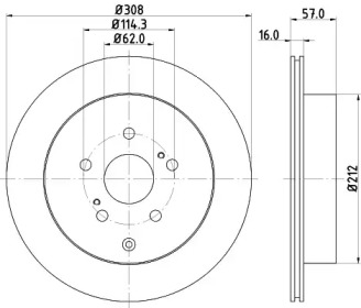 BELACO bdi1722 - Тормозной диск
