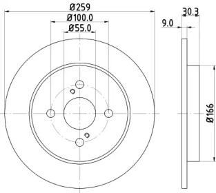BELACO bdi1724 -  Тормозной диск