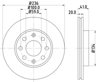 BELACO bdi1738 -  Тормозной диск