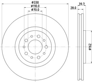 BELACO bdi1739 - Тормозной диск