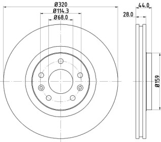BELACO bdi1742 -  Тормозной диск