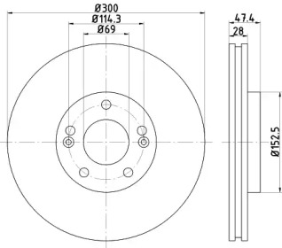 BELACO bdi1753 -  Тормозной диск