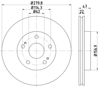 BELACO bdi1758 - Тормозной диск