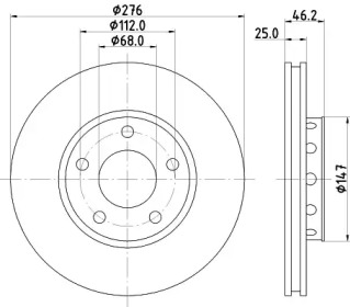 BELACO bdi176 -  Тормозной диск