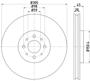 BELACO bdi1764 -  Тормозной диск