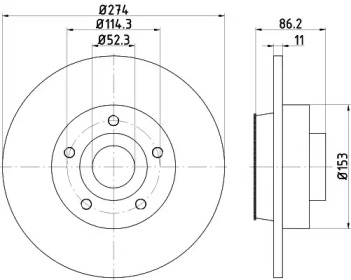 BELACO bdi1773 -  Тормозной диск