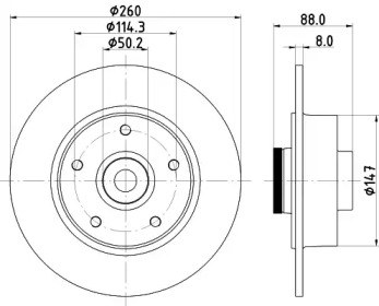 BELACO bdi1774 - Тормозной диск