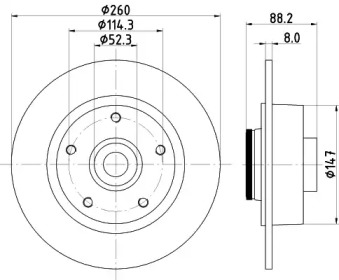 BELACO bdi1777 - Тормозной диск