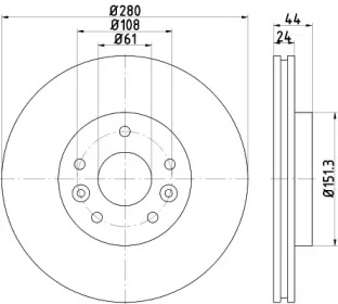 BELACO bdi1780 -  Тормозной диск