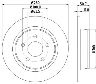 BELACO bdi1784 - Тормозной диск